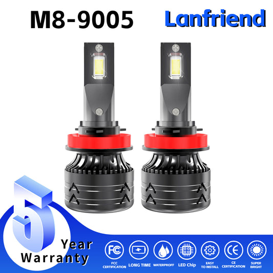 2x 9005 Headlight Super Bright Bulbs Kit 6000K 8000LM Hight Power While 12 chips