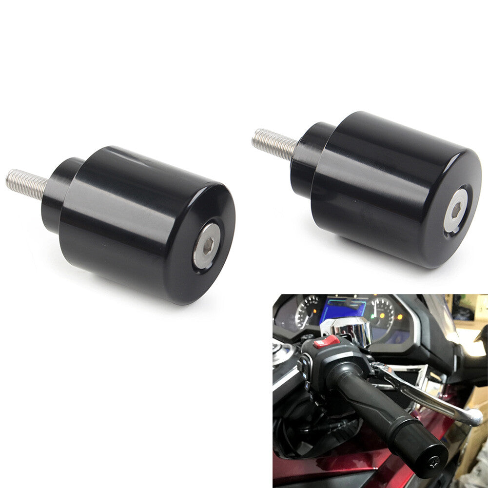 Bar Ends Handlebar Grips Cap Black for Honda GoldWing GL1800 2000-23 Motorcycle