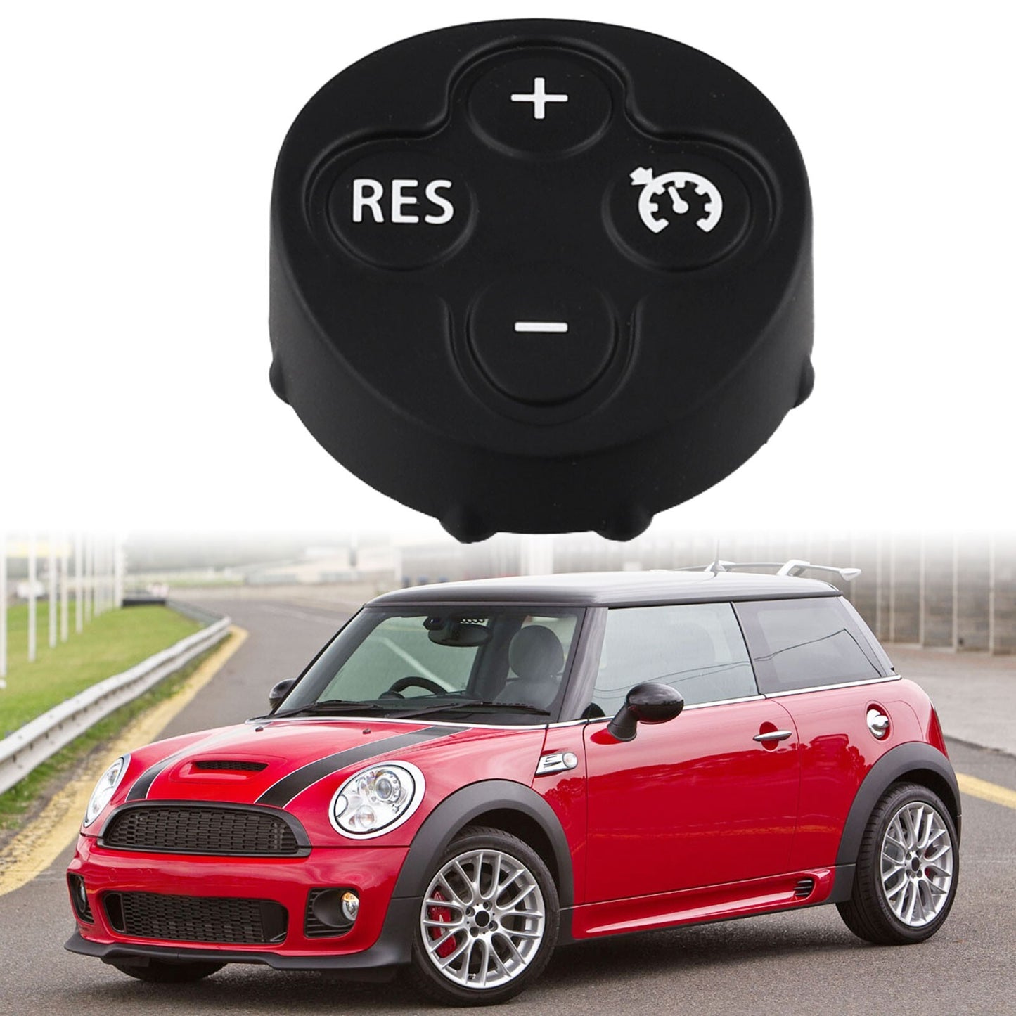 1pc Steering Wheel Switch Control Button Cover for MINI For Cooper R55 R56 07-14