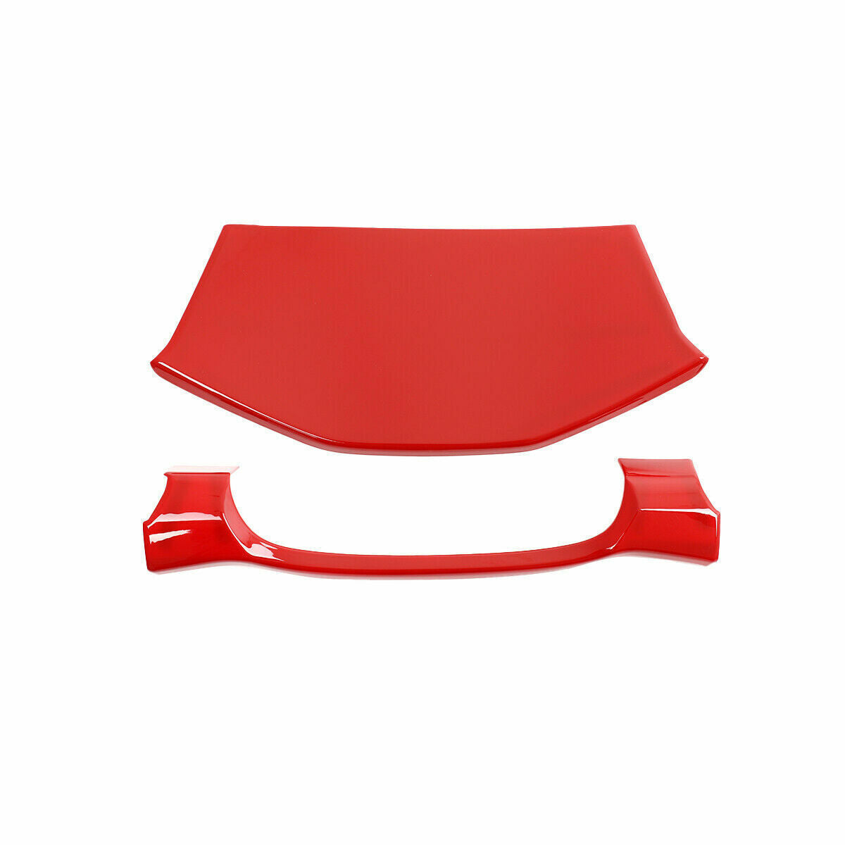 Red ABS Interior Dashboard Decorative Cover Trim Fit For Tyota Tcoma 2016-2020