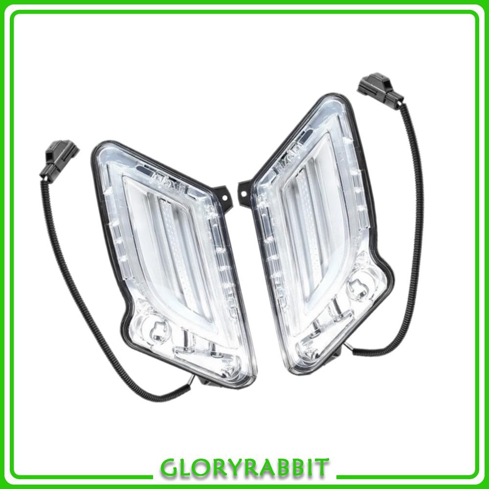 For S60 2011-2013 Left Right LED Front Bumper DRL Daytime Running Light Fog Lamp