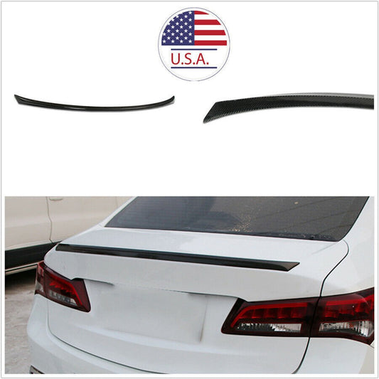 Car Rear Truck Spoiler Lip Trim Carbon Fiber Look US Ship for Acura TLX 2015-19