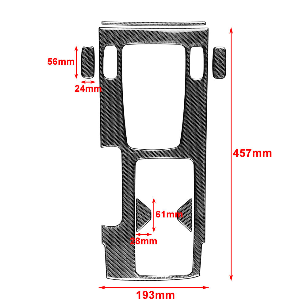 6Pcs LHD Interior Gear Shift Set Cover Trim for Honda Accord 2013-2017