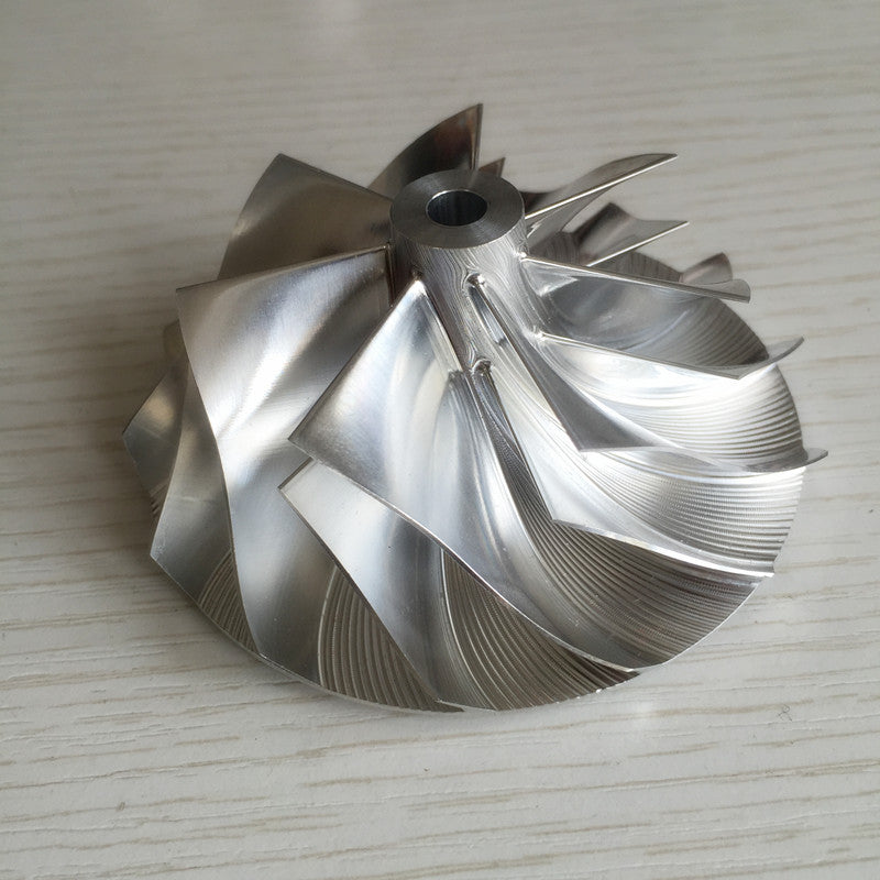 GTX3582 62.45/82.36mm 9833-2 7+7 blades billet compressor wheel