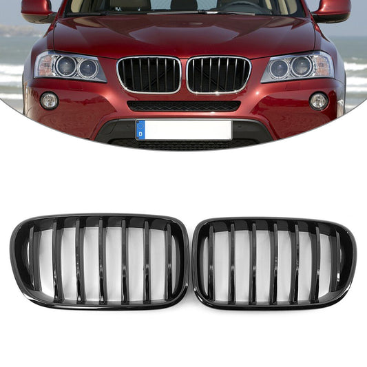 Front Radiator Kidney Grille FIT for BMW X3 F25 2009-2017 51117237422