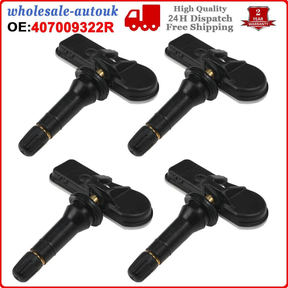 4PCS Tyre Pressure TPMS Sensor 407009322R for Dacia Duster Lodgy Sandero for Renault