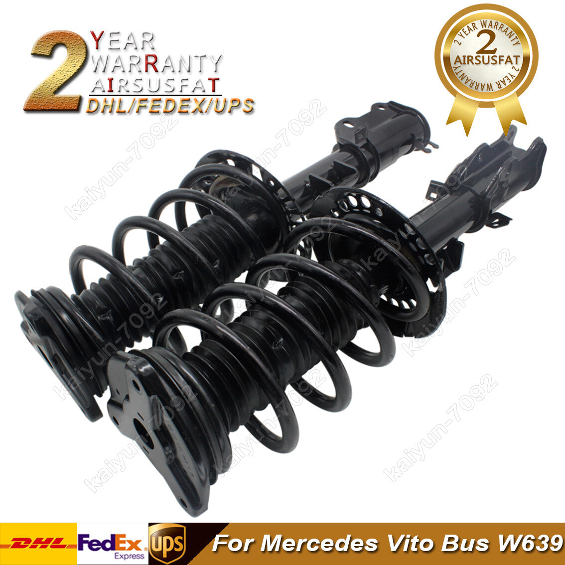 2pcs Front Shock Absorber Strut Assembly for Mercedes Vito Bus W639 A6393203613