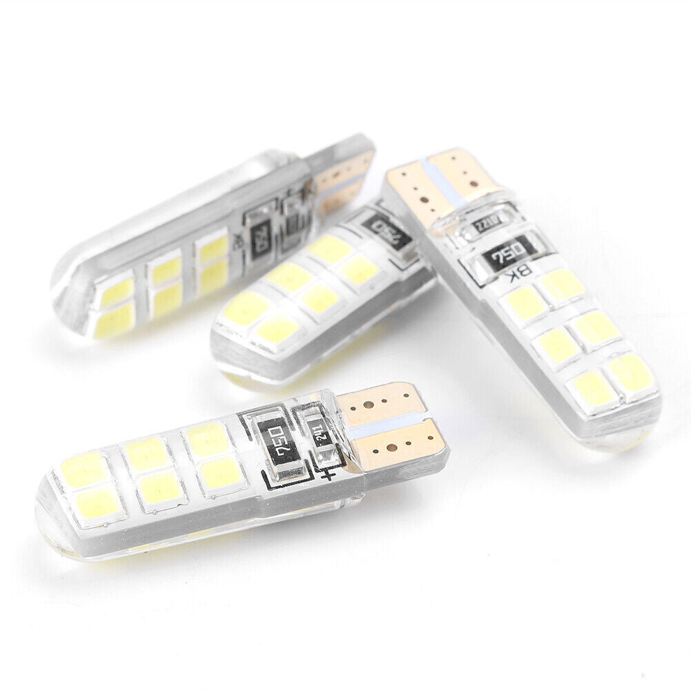 4pcs T10 12SMD LED Lamps Canbus Car Tail light Backup Lights Bulbs Set 2835 W5W