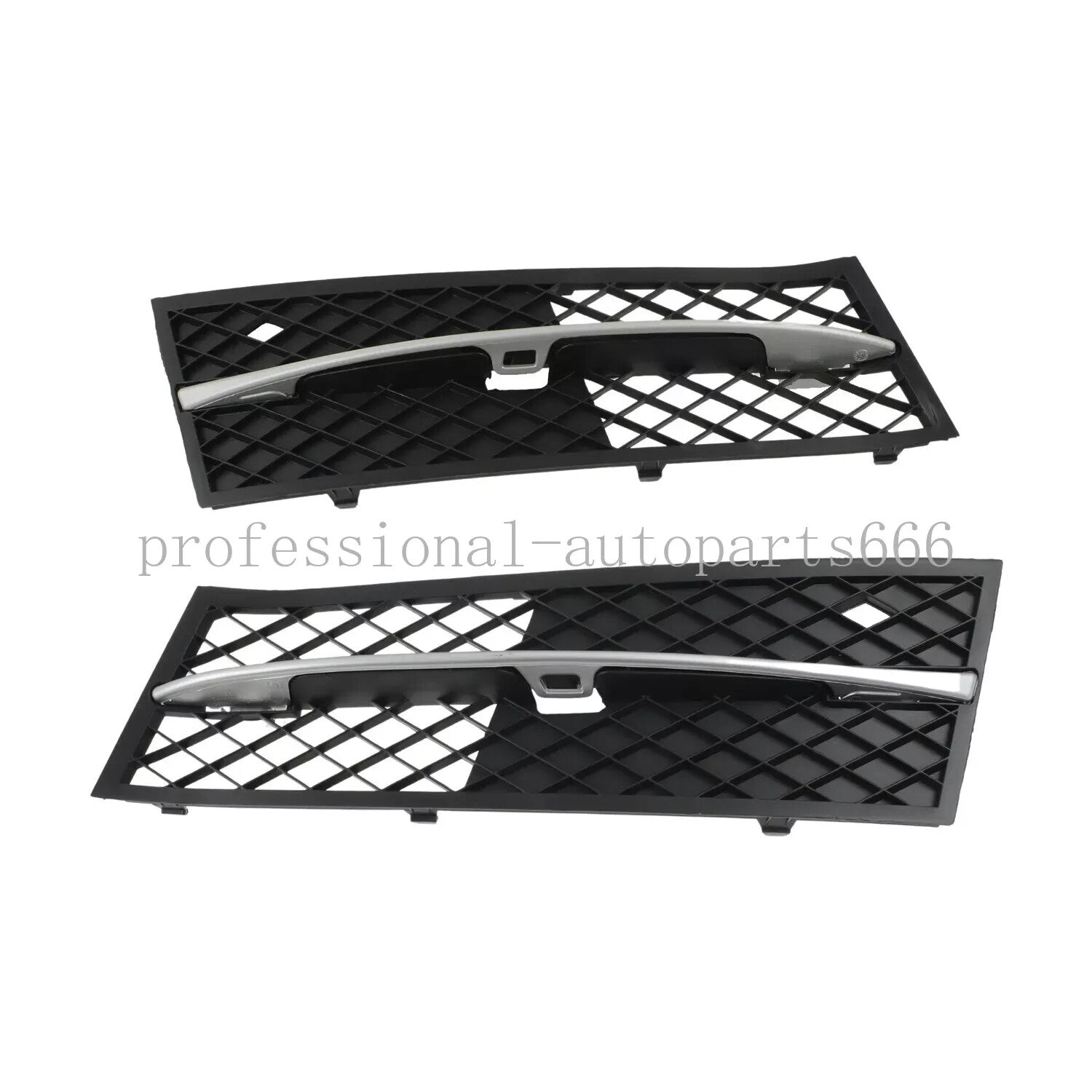 One pair of front fog light grille crash protection covers suitable for BMW F10, F11, 528i, and 535i (11-2013-)