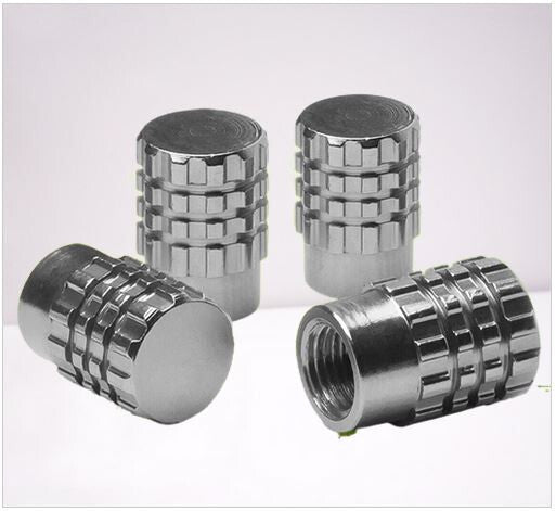 4-Piece Silver RT046 Car Tire Valve Cover Stem Cover Valve Dust Cover for Chrysler