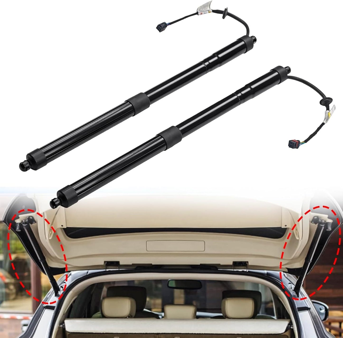 2X Rear LHRH Tailgate Power Hatch Lift Support for Hyundai Santa Fe
