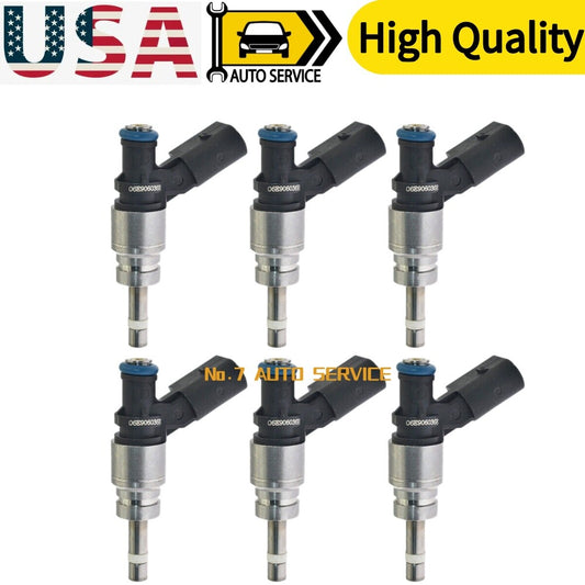6pcs Fuel Injector FJ1022 Fit For 2005-08 for Audi A4 A6 Quattro 2007-10 for Audi S6 S8