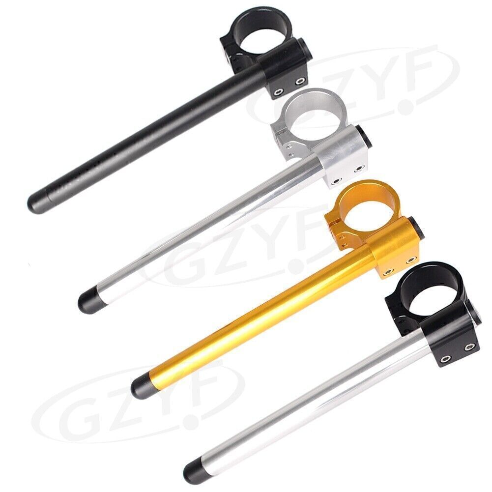 Clip On Handlebar Replacement For Fit 52MM Fork Black/sliver/Gold