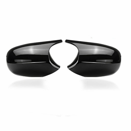 2x Rearview Wing Mirror Cap Cover for BMW E90 E91 E92 E93 2010-2013 Black