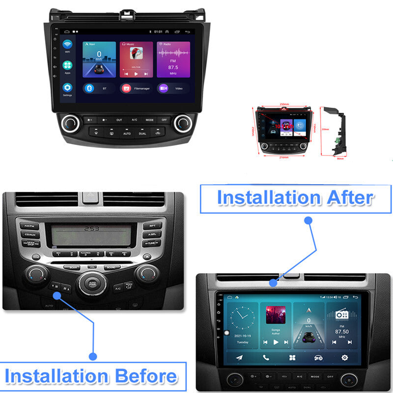 Android Auto Car Radio For Accord 7 Multimedia GPS Player Head Unit Navigation