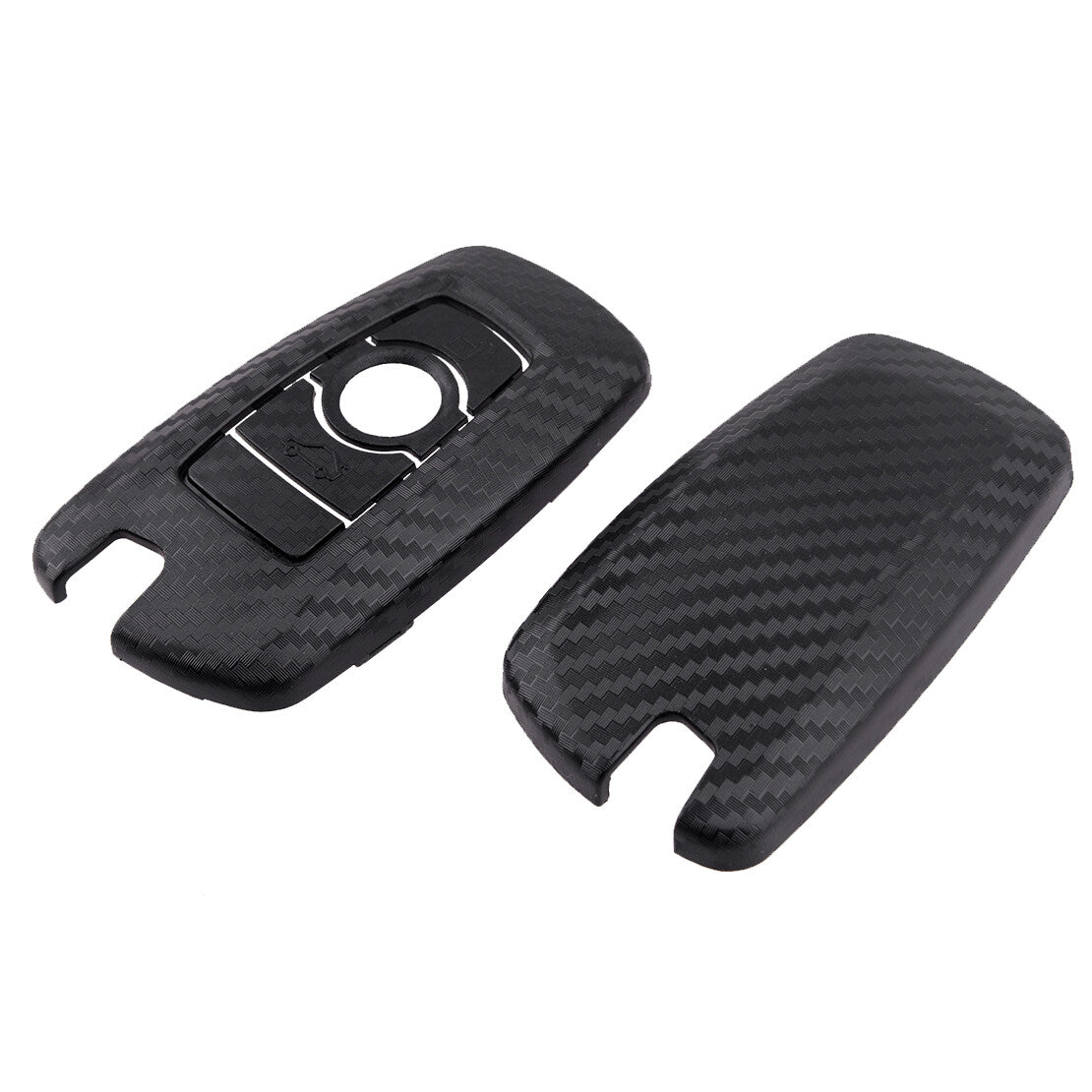 Carbon Fiber Style Remote Key Case Cover Keychain Fit for BMW 1 3 4 5 6 7 X3 X4