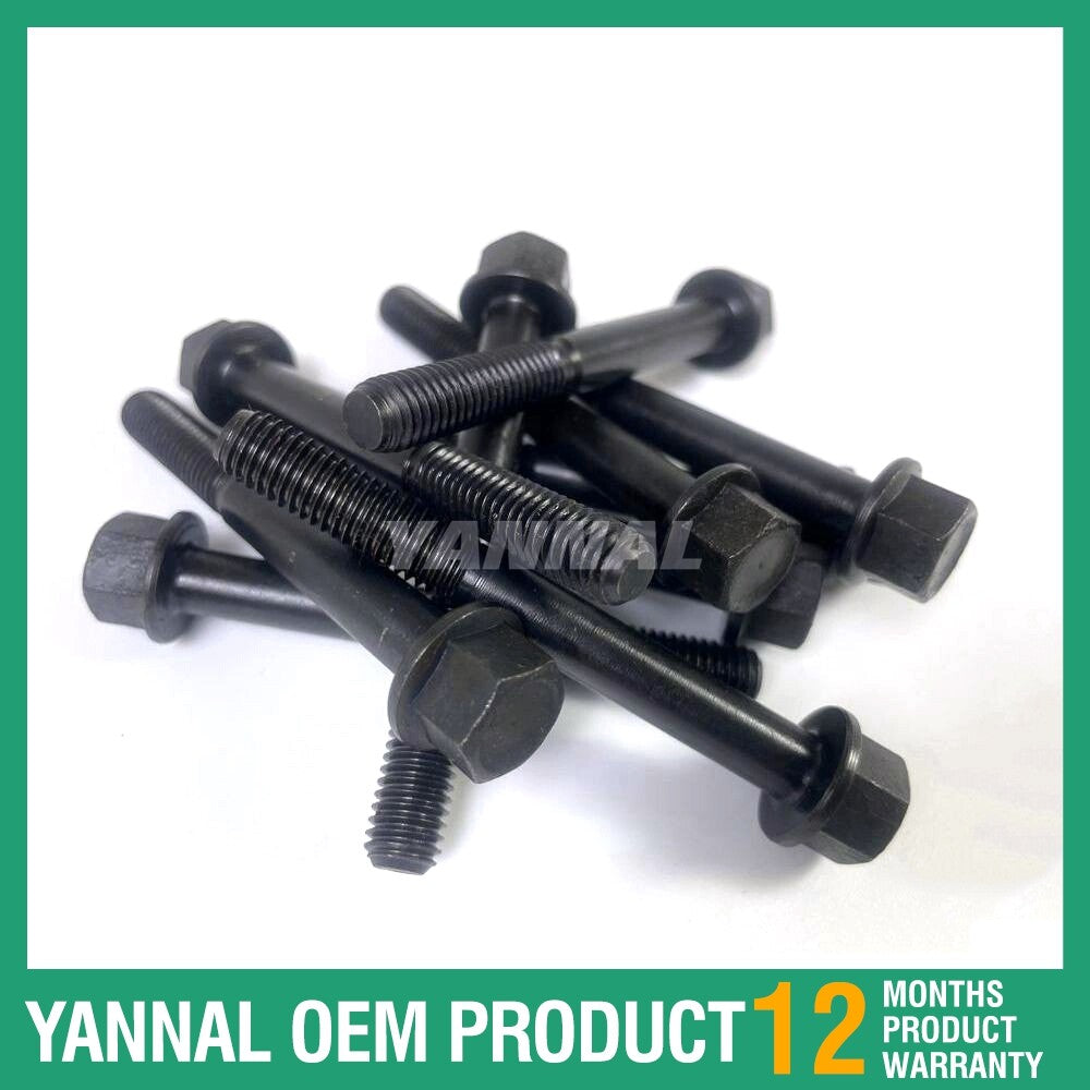 10-piece socket bolt set for Perkins 1104D-44T diesel engine