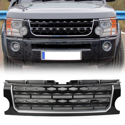 Front Grill Grille Kidney Part Hood Black for Land Rover Discovery LR3 2005-2009