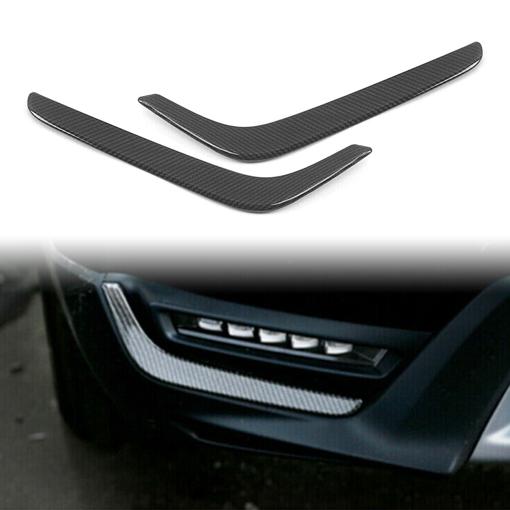 Carbon Fiber ABS Front Fog Light Lamp Eyebrow Trim for Honda CRV CR-V 2017-2020