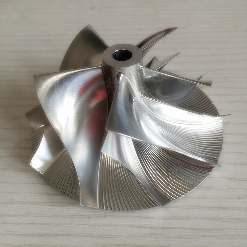 TD05H 60.50/78.00 mm 5+5 Blade Turbine Aluminum 2618/Burnt Compressor Wheel