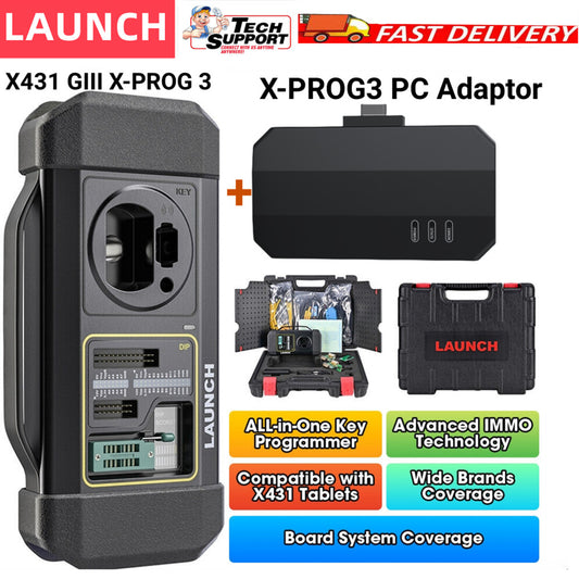 Launch X431 X-Prog 3 IMMO Key Prog-ramming Read Engine/Gearbox E-C-U +PC Adaptor