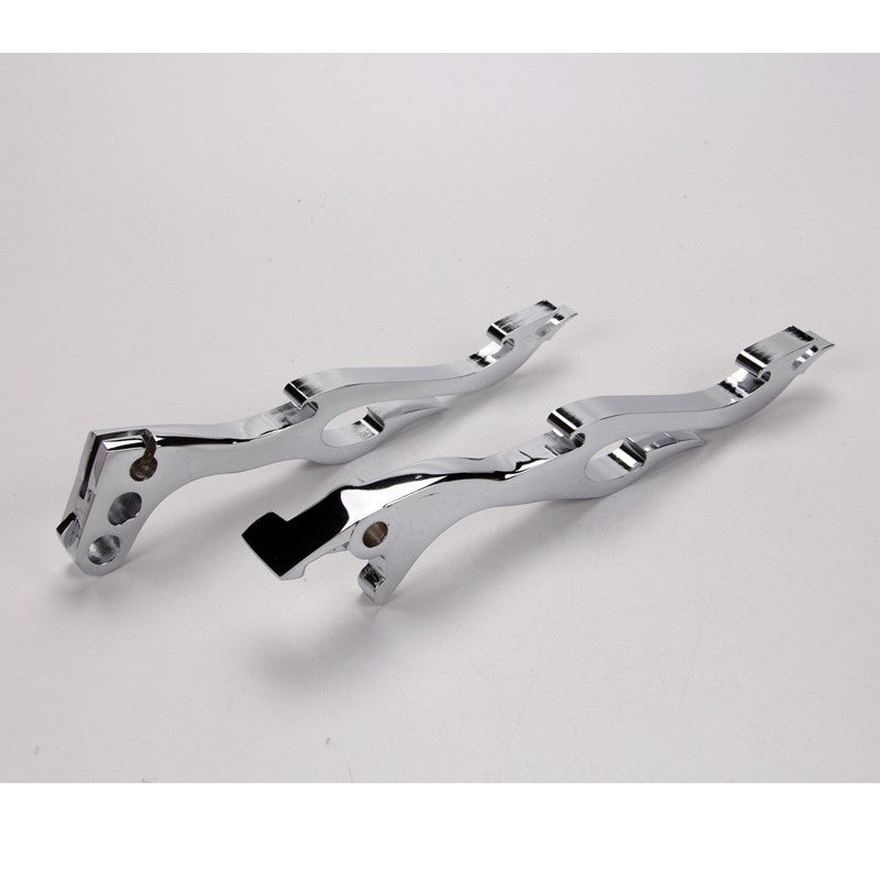Chrome Fire Brake Clutch Levers For Honde Shadow 600 750 1100 Magna750 VTX1300