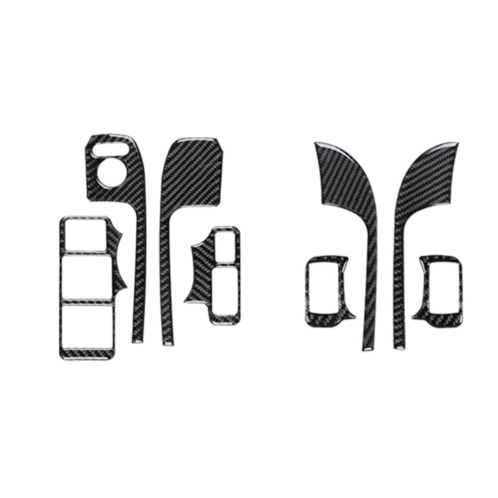8Pcs Carbon Fiber Interior Door Handle Cover Sticker for ACURA TL 2009-2014