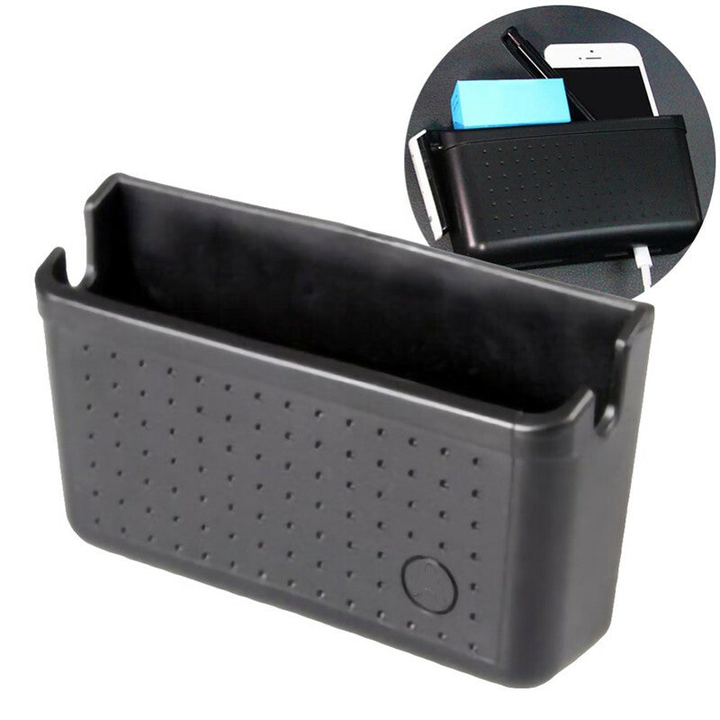 1Pcs Black Car Organizer Crevice Phone Storage Box Hanging Holder Coin Pocket
