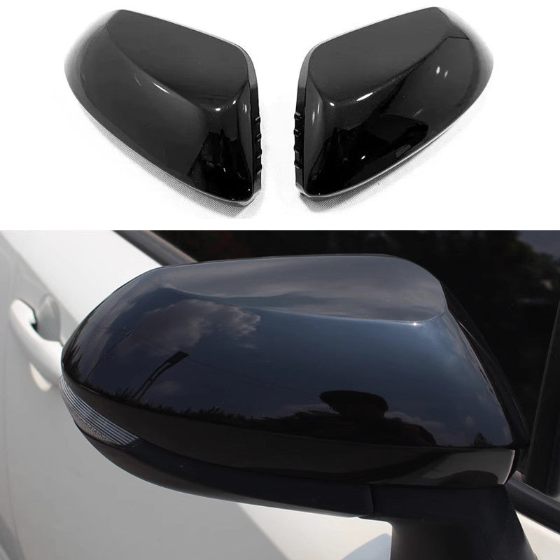 2-Piece Set of Glossy Black Side Mirror Covers for Toyota for Corolla 2019-2024