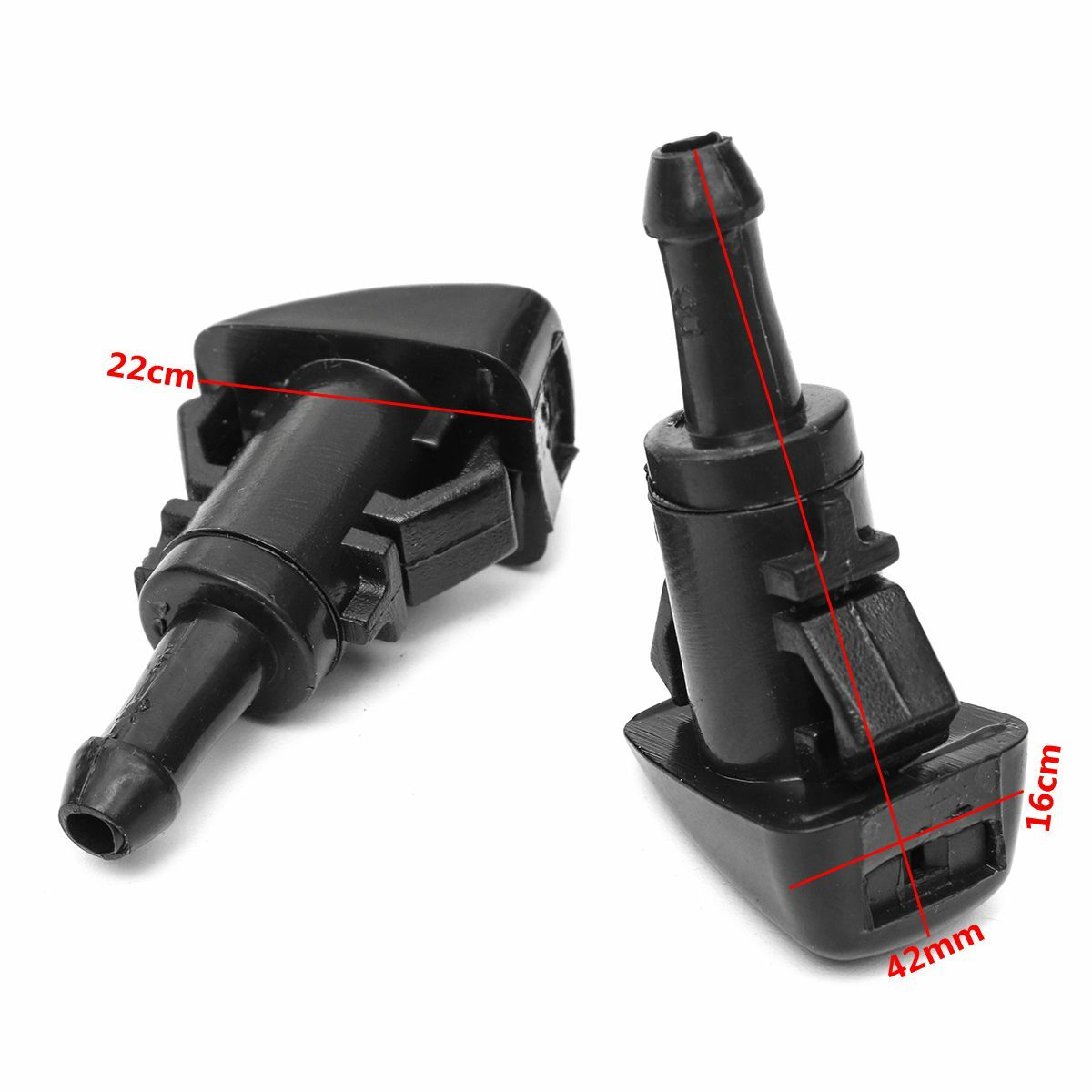 for Dodge Caliber 2007-12 Windshied Wiper Washer Nozzle Spray Black 5160308AA