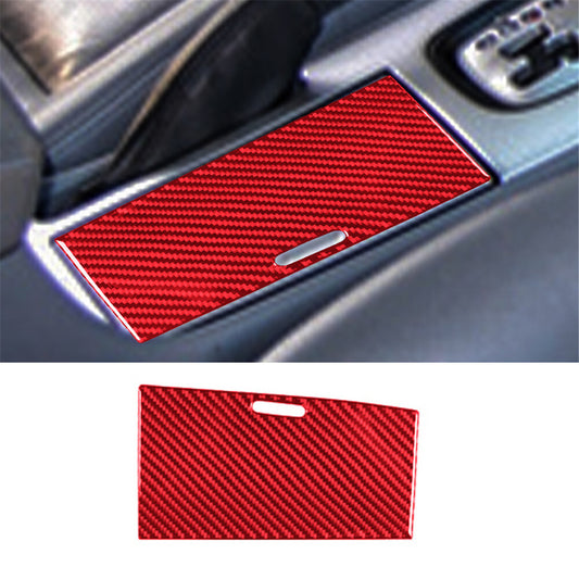 Center Console Water Cup Panel Trim Cover Carbon Fiber for Acura TSX 2003-08 Red