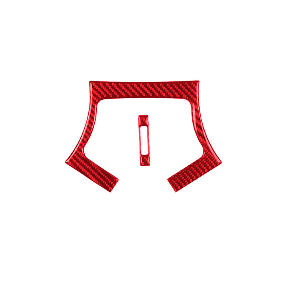 Red carbon fiber rear air outlet trim for Mercedes-Benz W203 2005-2007