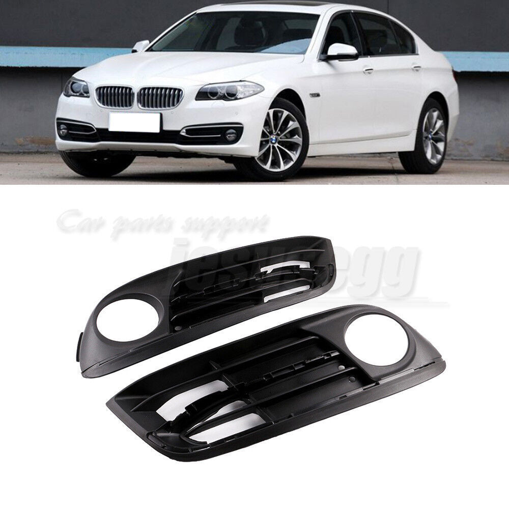 x2 Front Bumper Fog Light Lamp Air Intake Grille for BMW 528i xDrive 2014-2016