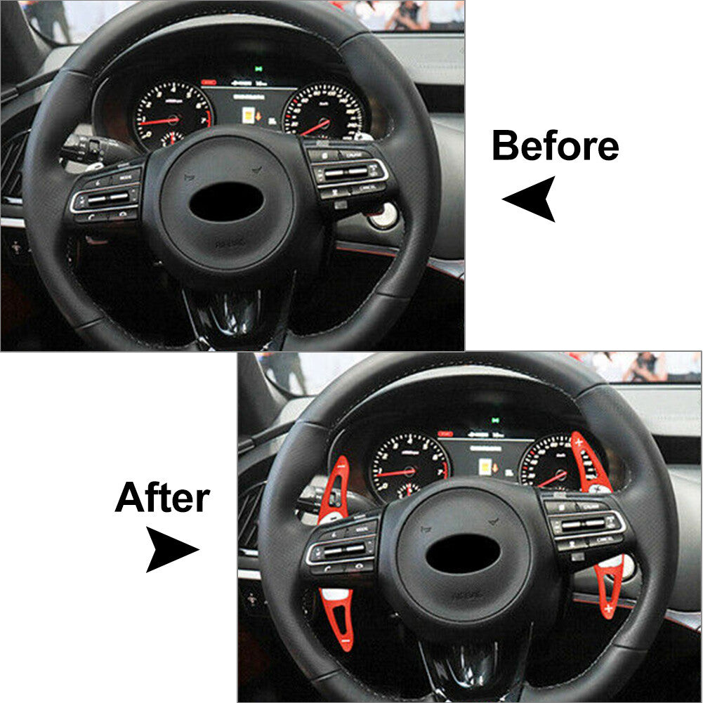 for Kia Stinger 2018-2020 2019 Black Steering Wheel Paddle Shifter Extension