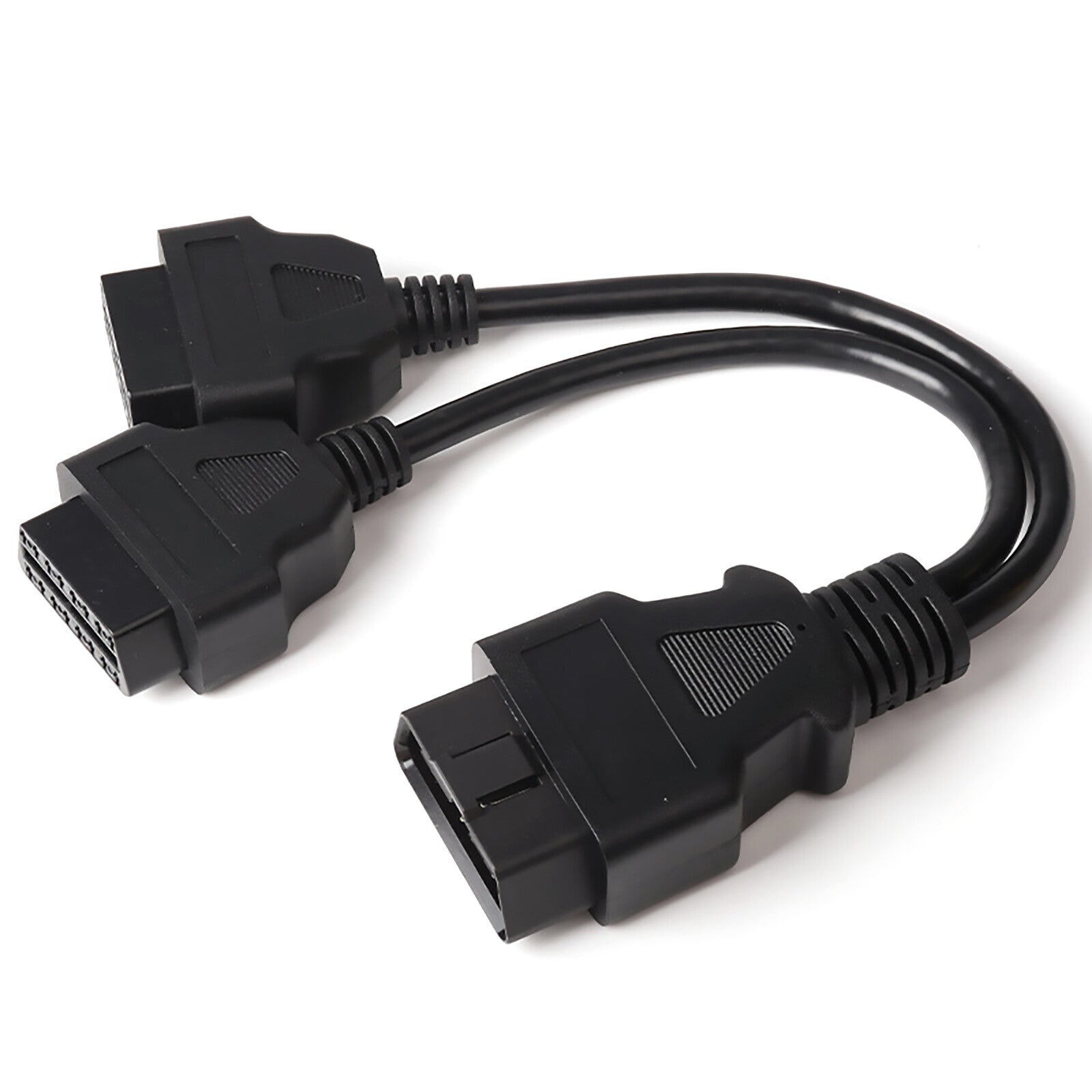 OBD2 OBDII Splitter Extension Cable 16pin Male to Dual Female Y Cable Tool Kit