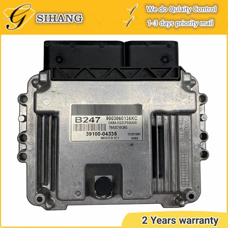 Car Engine Computer Board ECU Fit for KIA for Hyundai B247 39100-04335 MEG17.9.12.1