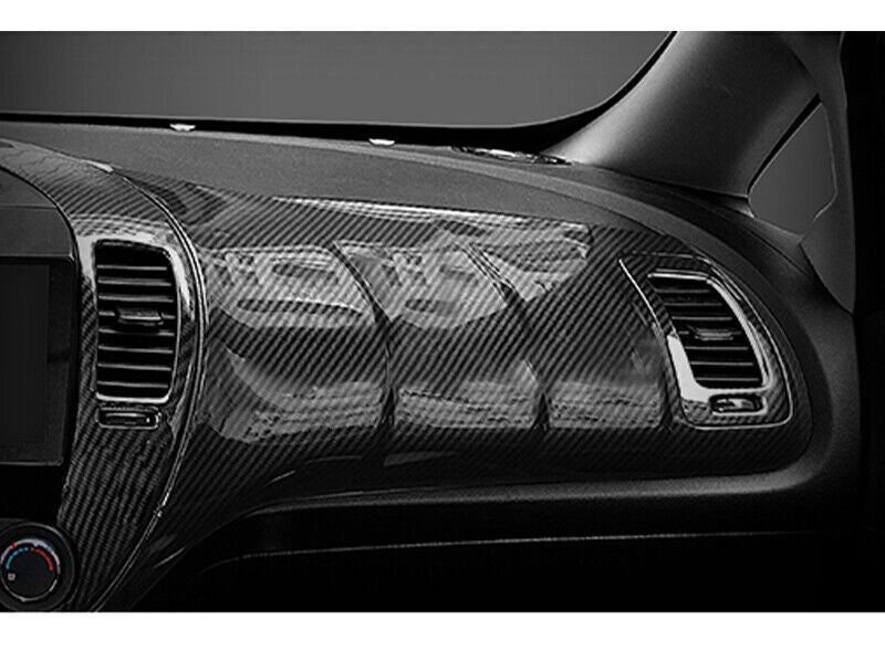 for Kia Forte K3 2014-2018 Carbon Fiber for Co -Pilot Dashboard Vent Panel Cover Trim