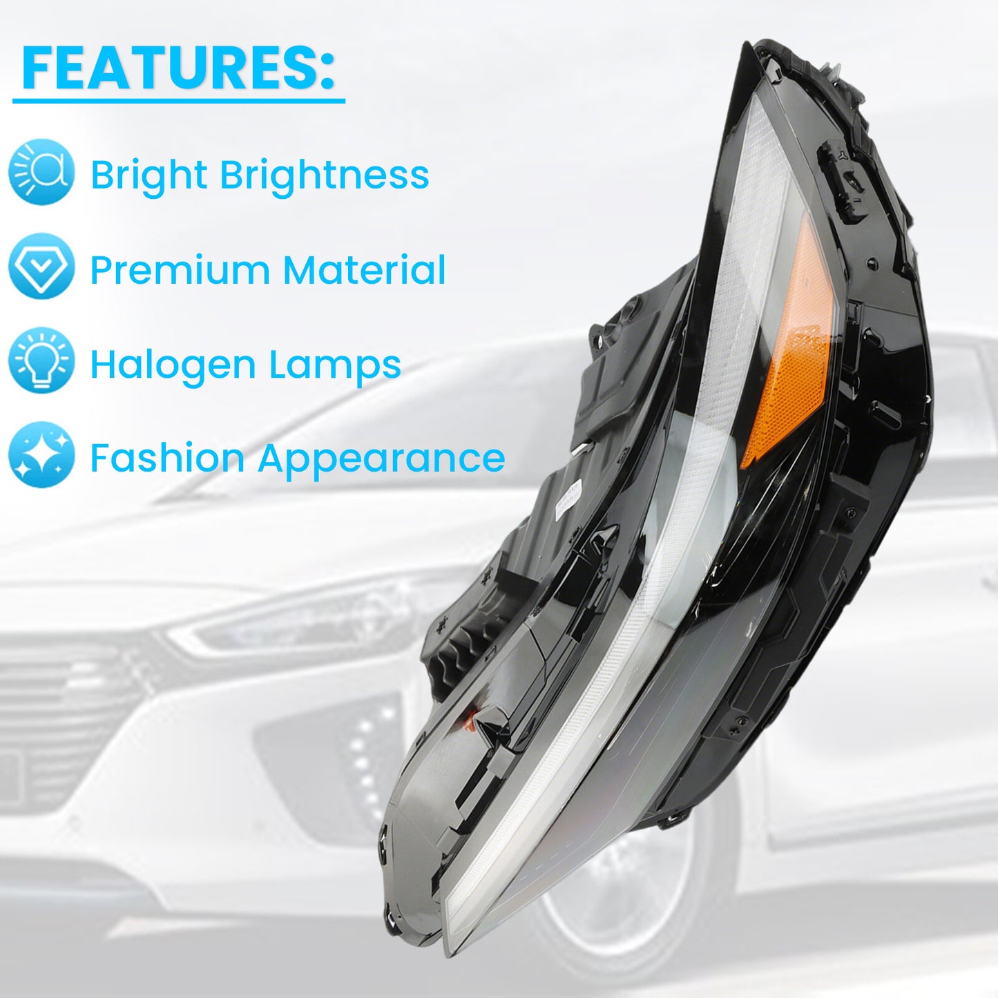 LED headlight assembly suitable for 24-25 for Hyundai for Elantra New LH driver's side 92101-AA740