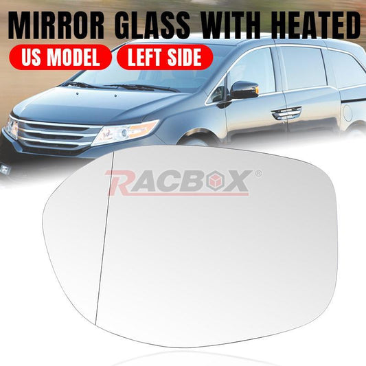 New Heated Mirror Glass Driver Side With Backing for 2014-2017 for Honda Odyssey