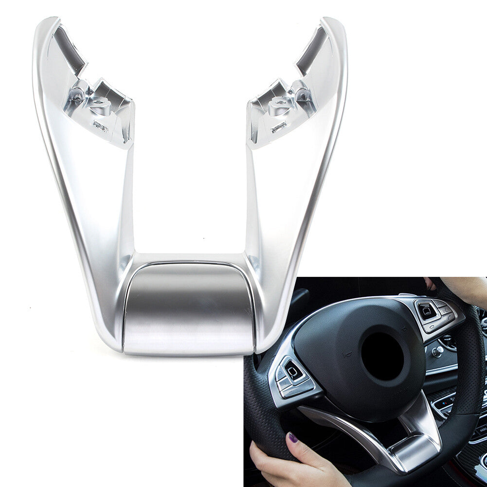 for Mercedes Benz W117 W213 W218 W205 Style Steering Wheel Low Cover Trim
