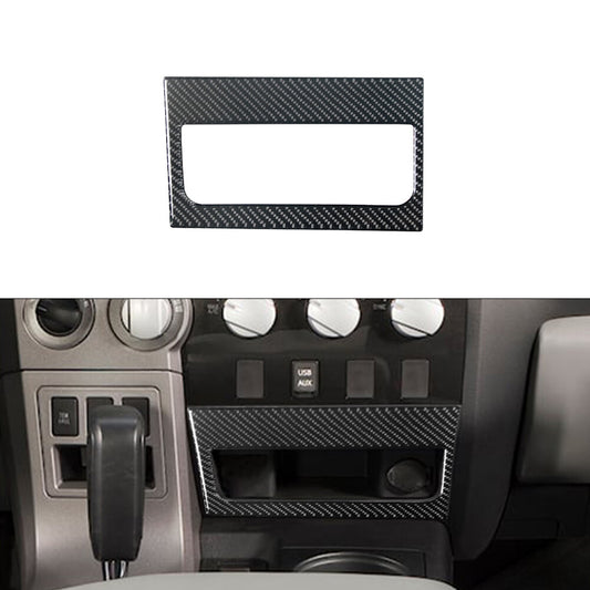 Carbon Fiber Storage Slot Under Climat Frame Trim for Toyota Tundra 2007-2013