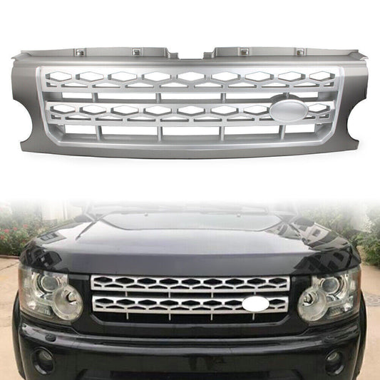 Black Front Grille Bumper Mesh for Land Rover Discovery LR3 2005-2009 08 Silver