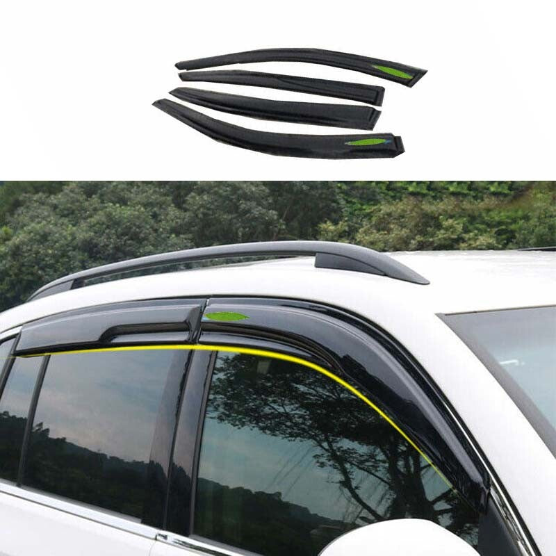 Fit for Volkswagen for Tiguan ABS 2010-2016 Black Window Visor Shades Sun Rain Guard