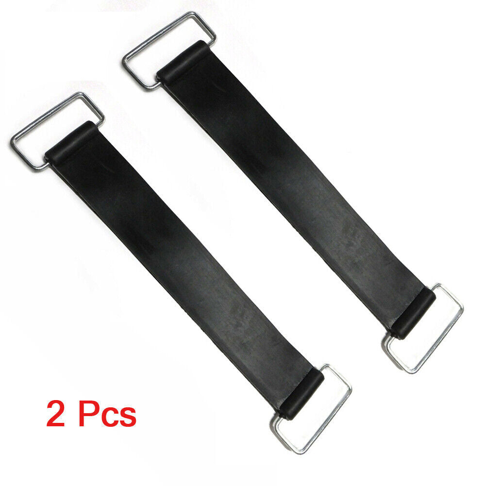 2x Fixed Holder Rubber Elastic Bandage Battery Strap Motorcycle Stretchable Belt