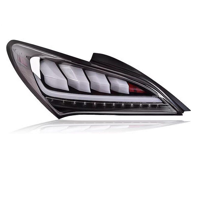 Left Shiny White Sequential LED Tail Lights For 2010-2016 for Hyundai for Genesis Coupe