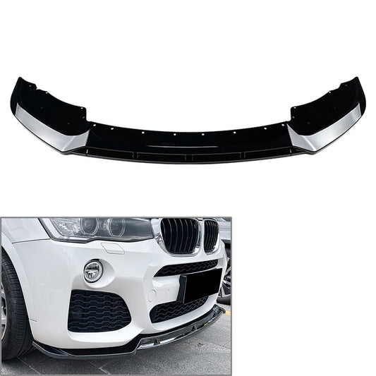 Front Bumper Lip Spoiler Splitter Body Kit Fit for BMW X3 F25 X4 F26 M Sport 2014-18