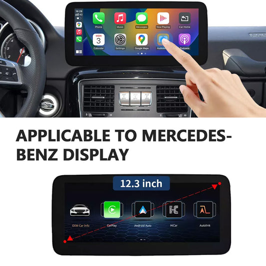 12.3 Wireless Android Auto Touch Screen for Benz G Class W463 NTG4.5/5 CarPlay
