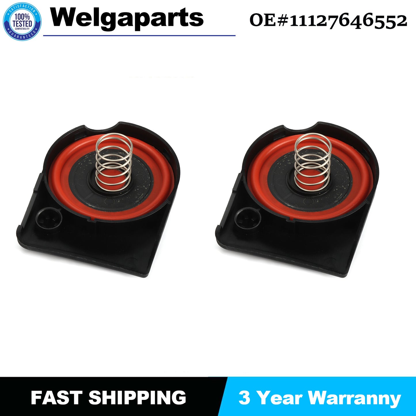 2PCS PCV cover for Mini Cooper Countryman Paceman 1.6L 11127603390 11127646552