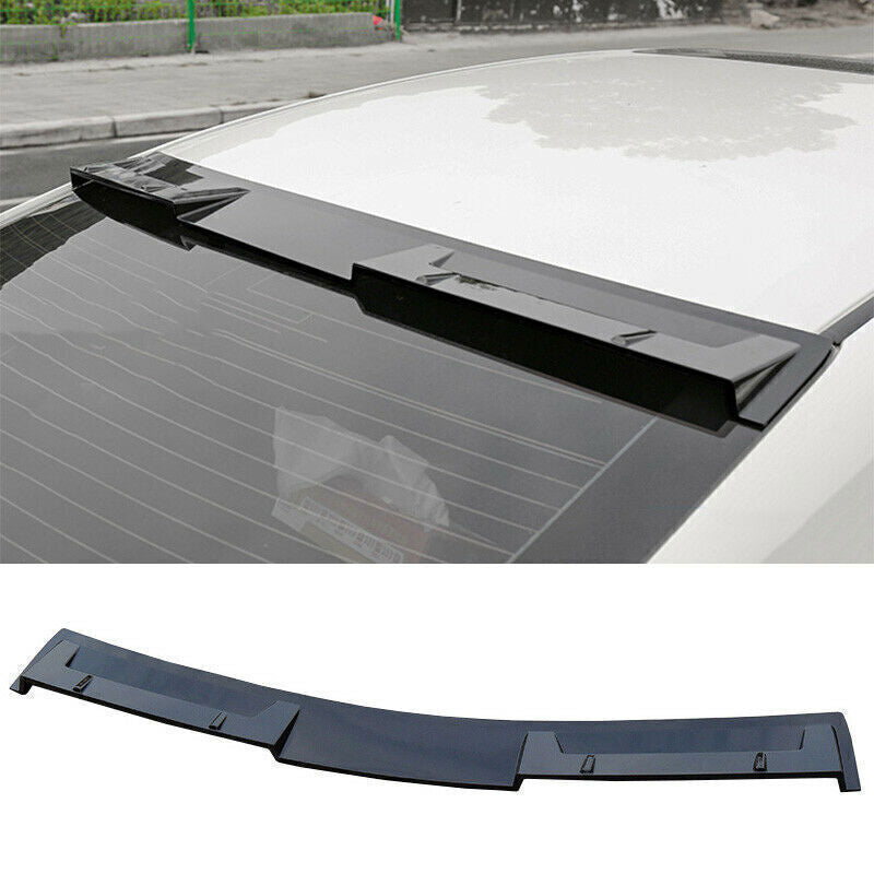 1X Gloss Black Window Roof Trunk Spoiler Wing Flap Trim for Nissan Sentra 20-23