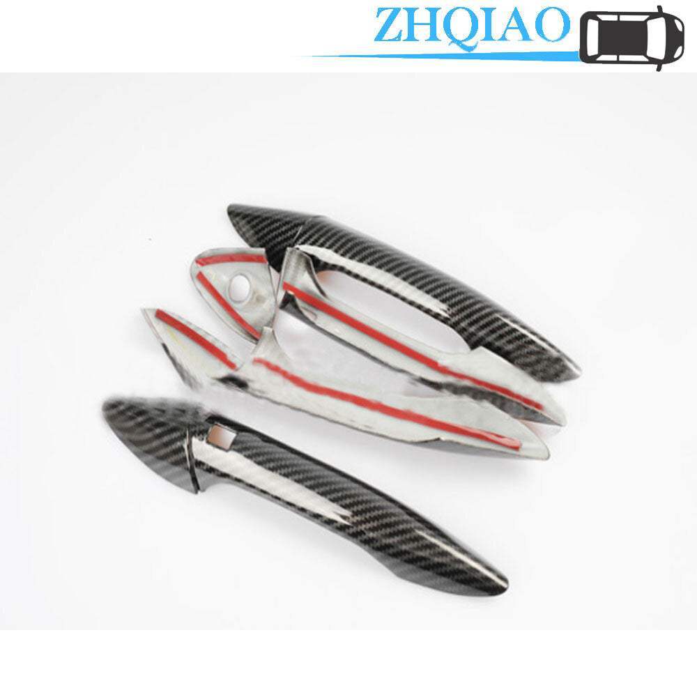 Carbon Fiber Door Handle Covers Trim Fits for Hyundai for Elantra Sedan AVANTE 12-16